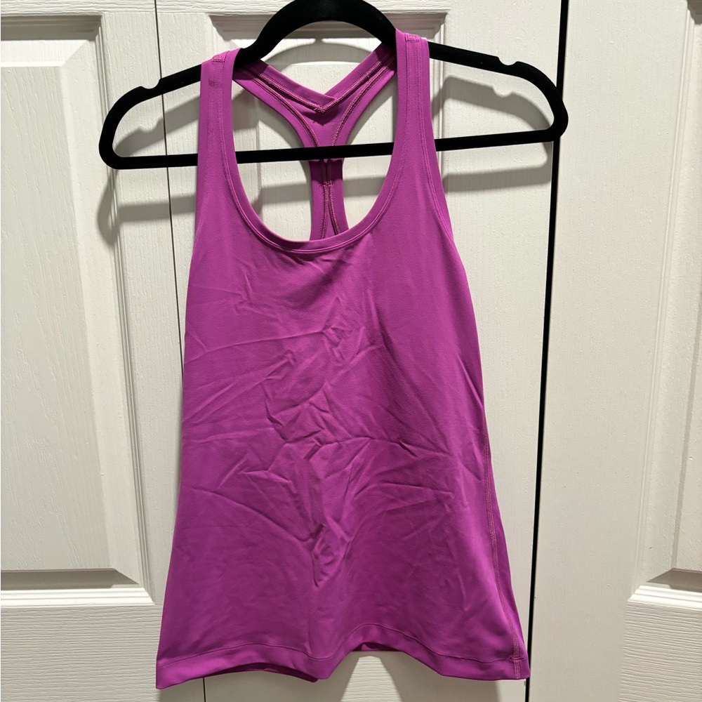 Lululemon Nulu racerback tank size 6, vivid plum